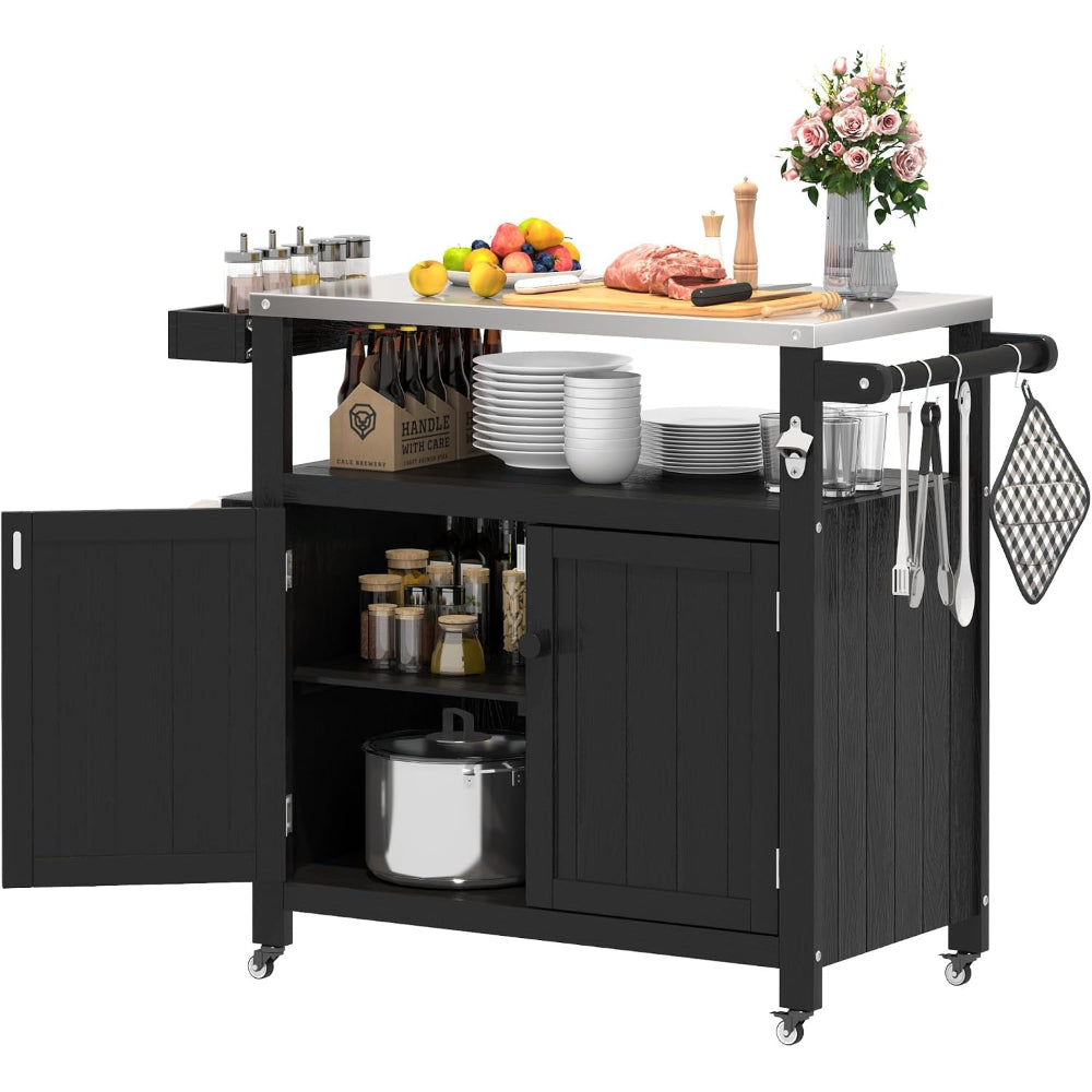 Mobile HIPS Outdoor BBQ Prep Cart