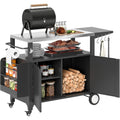 Rolling Stainless Steel Prep Grill Cart