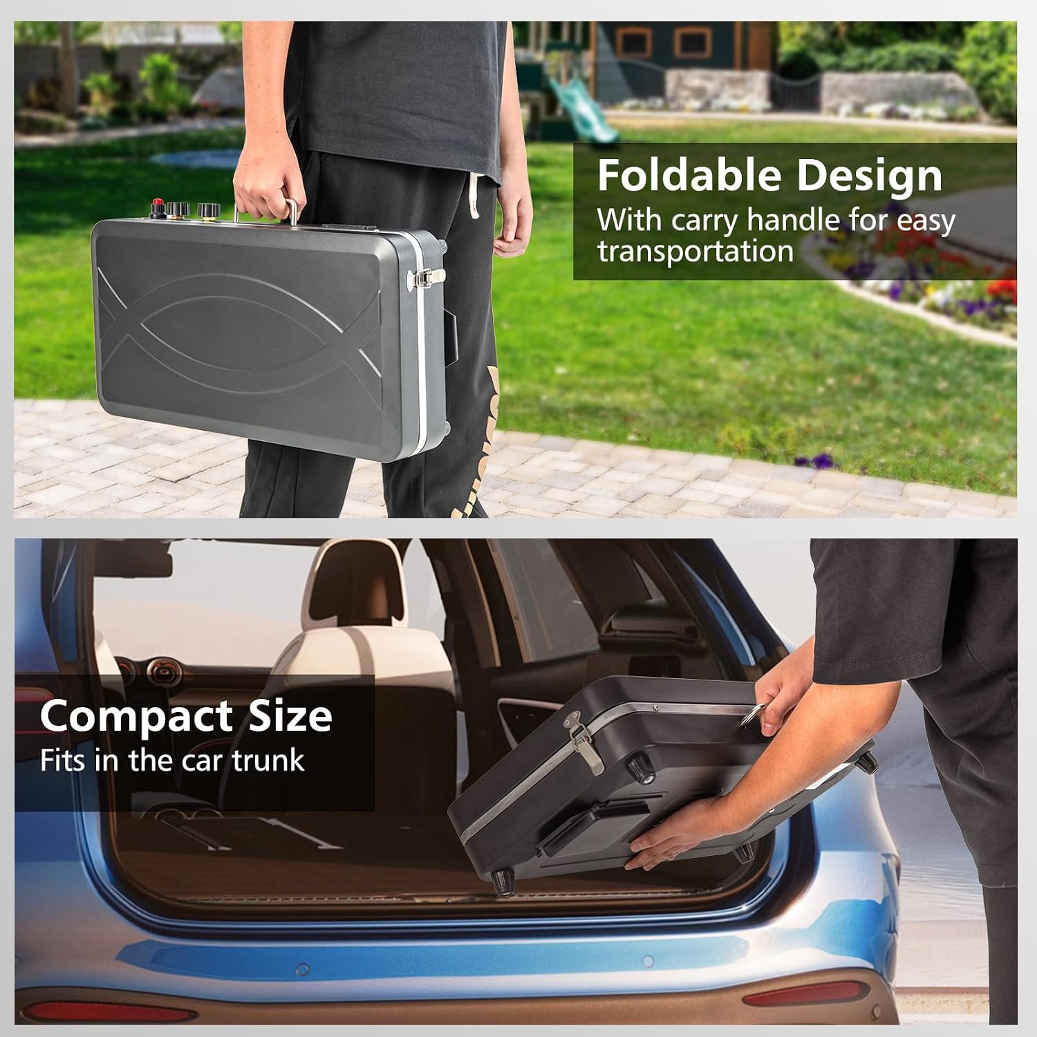 2-in-1 Portable Propane Grill