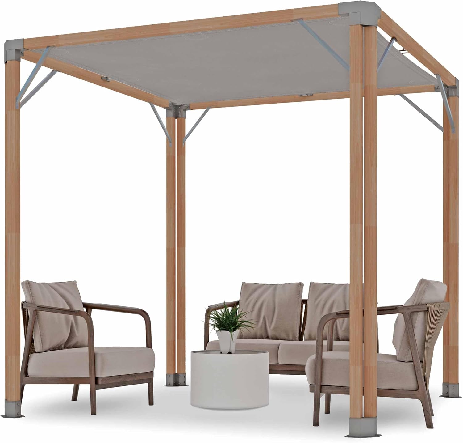 Cedar Wood Outdoor Patio Pergola