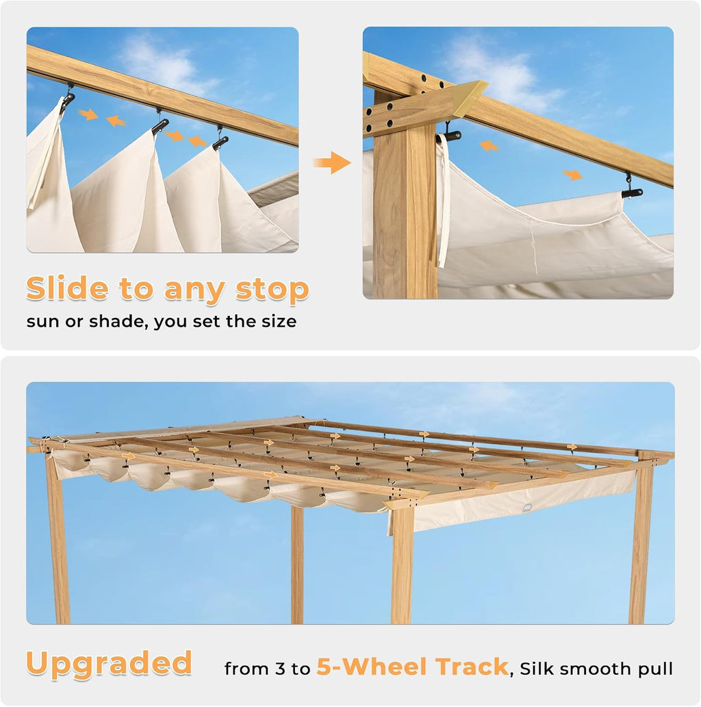 Aluminum Retractable Patio Pergola
