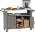 Wheeled Outdoor Grill Cart