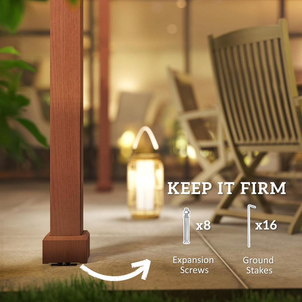 Wood Plant Trellis Patio Pergola