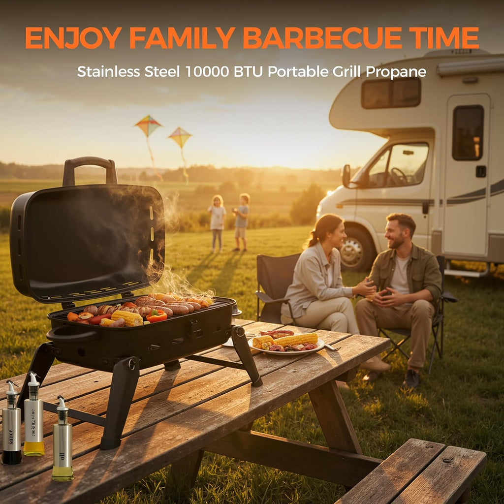 Portable Tabletop Propane Grill