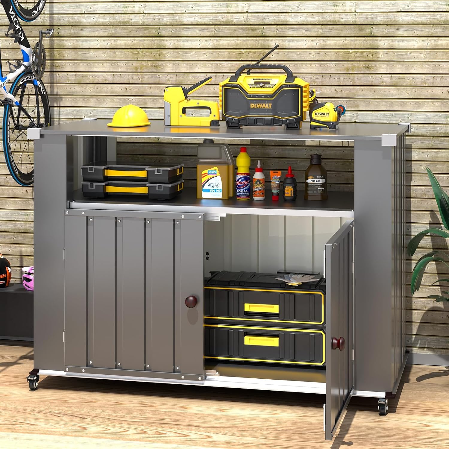 Rolling Outdoor Grill Table