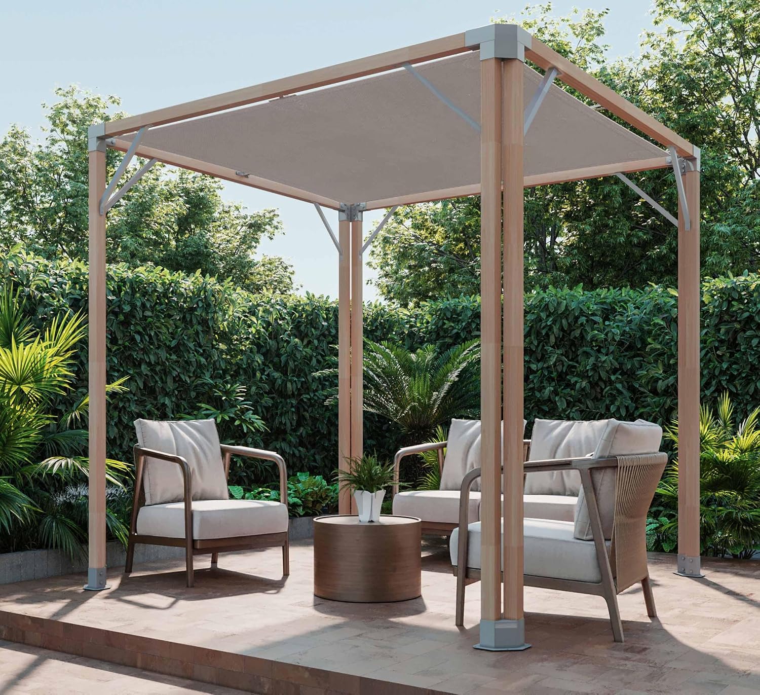 Cedar Wood Outdoor Patio Pergola