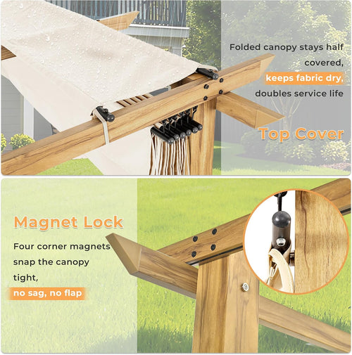 Aluminum Retractable Patio Pergola