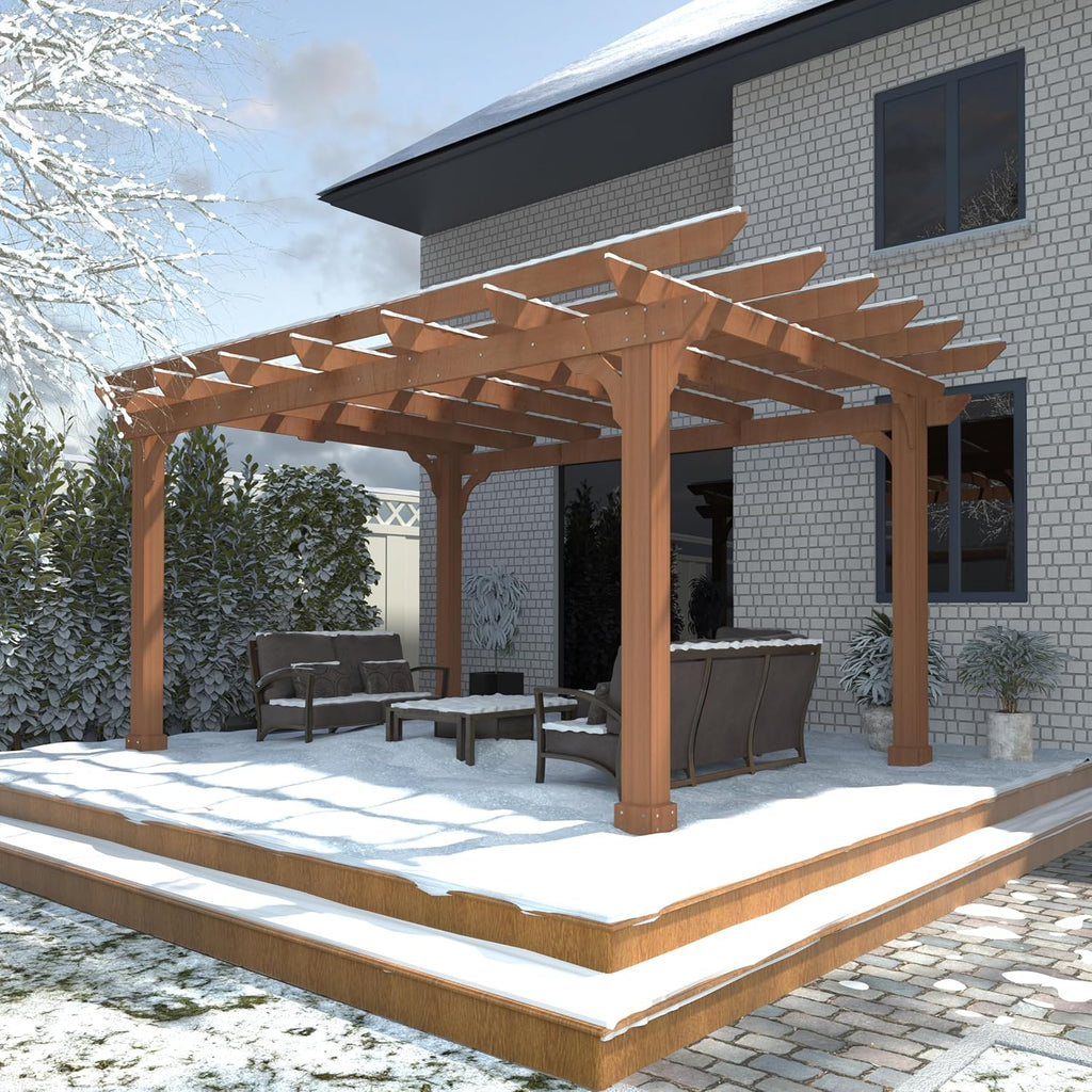 Cedar Wood Outdoor Patio Pergola