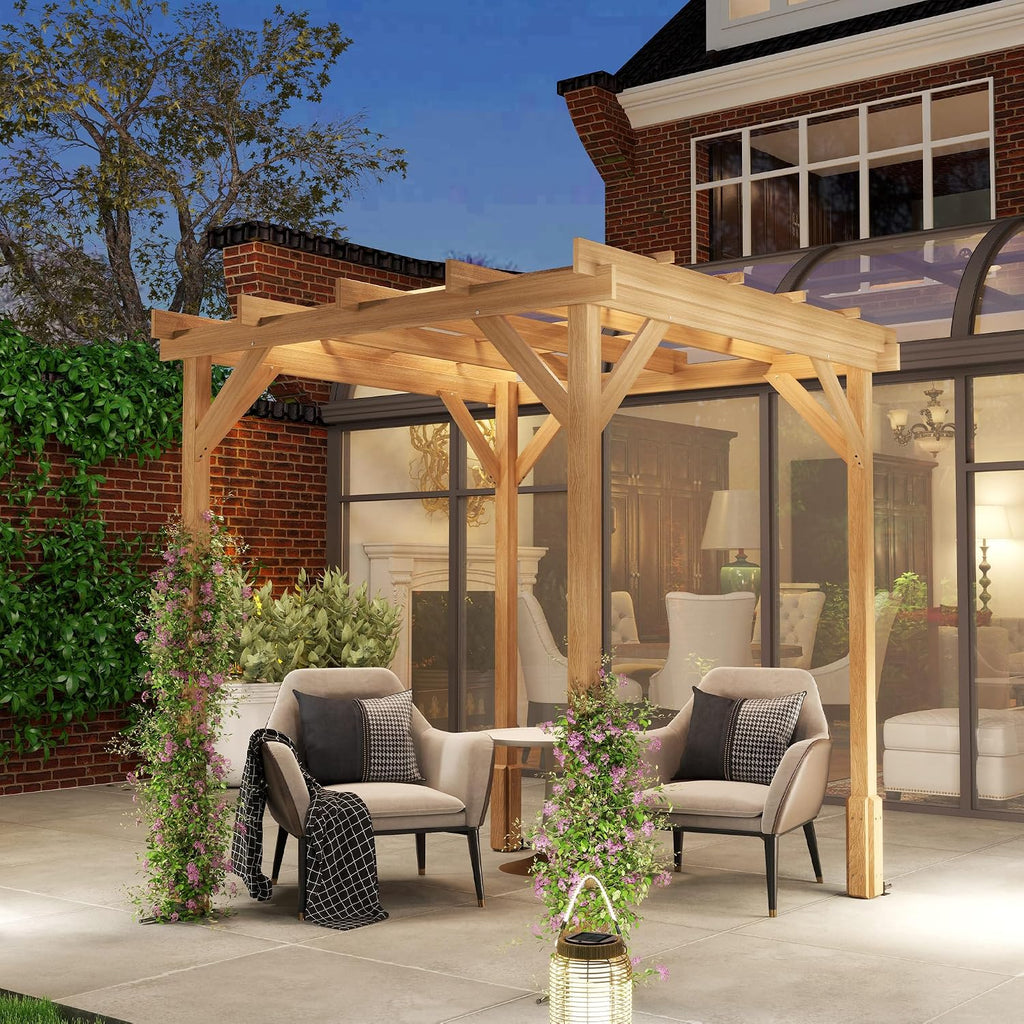 Wood Plant Trellis Garden Pergola