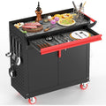 Rolling Outdoor BBQ Grill Cart
