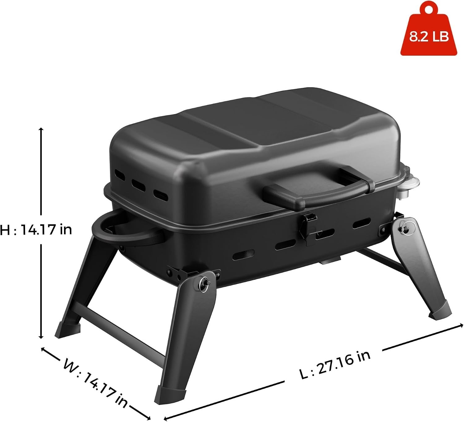 Portable Tabletop Propane Grill